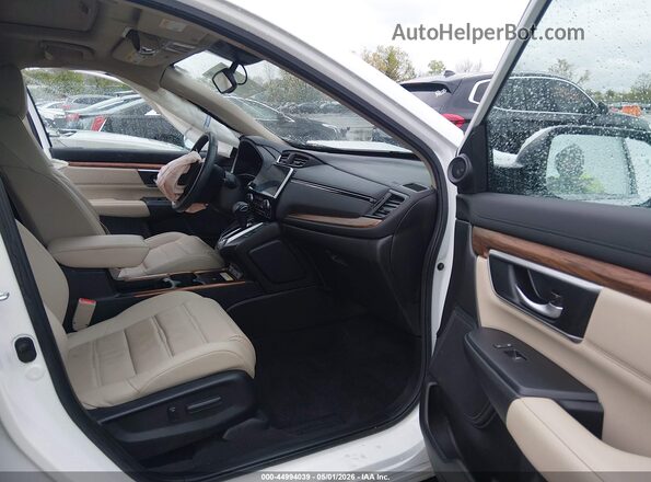7FARW2H97NE009098 2022 HONDA CR-V White Widok wnętrza z przodu