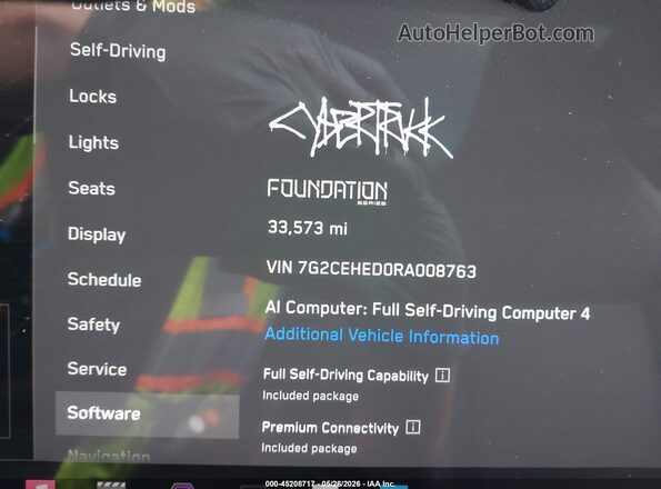 7G2CEHED0RA008763 2024 TESLA CYBERTRUCK Gray 