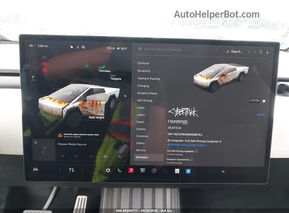 7G2CEHED0RA008763 2024 TESLA CYBERTRUCK Gray 
