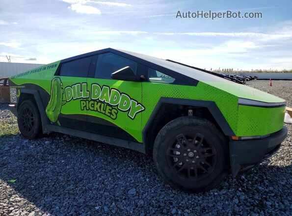 7G2CEHED1RA048818 2024 TESLA CYBERTRUCK Green Delantero derecho