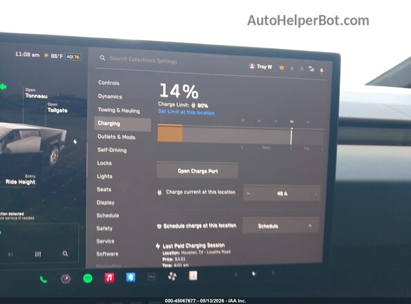 7G2CEHED3RA024343 2024 TESLA CYBERTRUCK Черный 