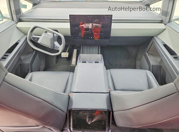 7G2CEHED6RA049138 2024 TESLA CYBERTRUCK Silver წინა პანელის ხედი