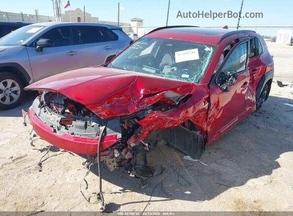 7MMVAADW0SN135170 2025 MAZDA CX-50 HYBRID Red წინა მარცხენა ხედი სამი მეოთხედიდან