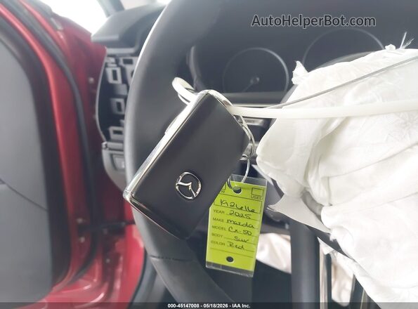 7MMVAADW3SN104642 2025 MAZDA CX-50 HYBRID Red Widok deski rozdzielczej