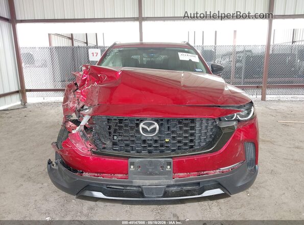 7MMVAADW3SN104642 2025 MAZDA CX-50 HYBRID Red Widok wnętrza z tyłu