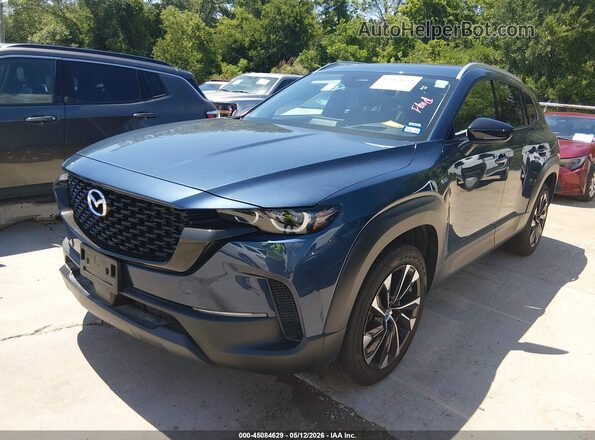 7MMVAAEW5SN131713 2025 MAZDA CX-50 HYBRID Blue წინა მარცხენა ხედი სამი მეოთხედიდან