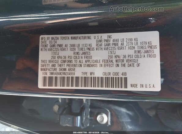 7MMVABAM2RN204959 2024 MAZDA CX-5 Dark Blue 