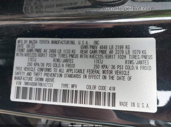7MMVABBM7RN167731 2024 MAZDA CX-5 Black ძრავის განყოფილების ხედი