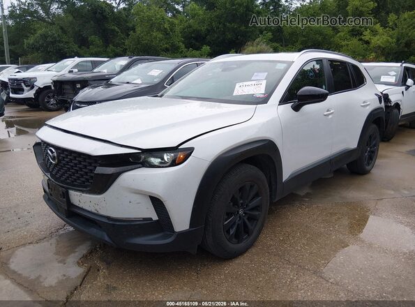 7MMVABDM0SN344283 2025 MAZDA CX-5 White წინა მარცხენა ხედი სამი მეოთხედიდან