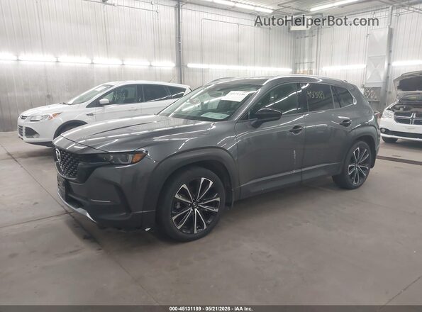 7MMVABDY9PN111352 2023 MAZDA CX-5 Gray Առջևի ձախ երեք քառորդ տեսարան
