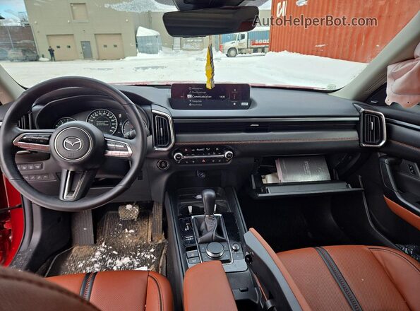 7MMVABDY9SN323760 2025 MAZDA CX-5 Red Widok deski rozdzielczej