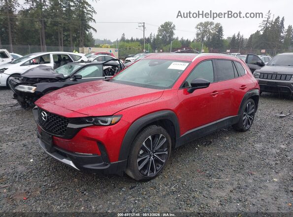 7MMVABEY0SN336797 2025 MAZDA CX-5 Red Առջևի ձախ երեք քառորդ տեսարան