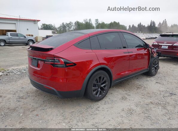 7SAXCAE52SF469744 2025 TESLA MODEL X Red Rear right