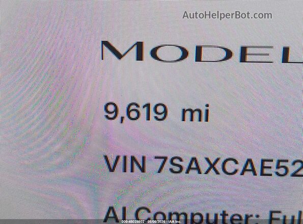 7SAXCAE52SF469744 2025 TESLA MODEL X Red 