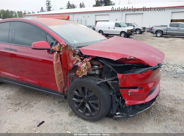 7SAXCAE52SF469744 2025 TESLA MODEL X Red Front view
