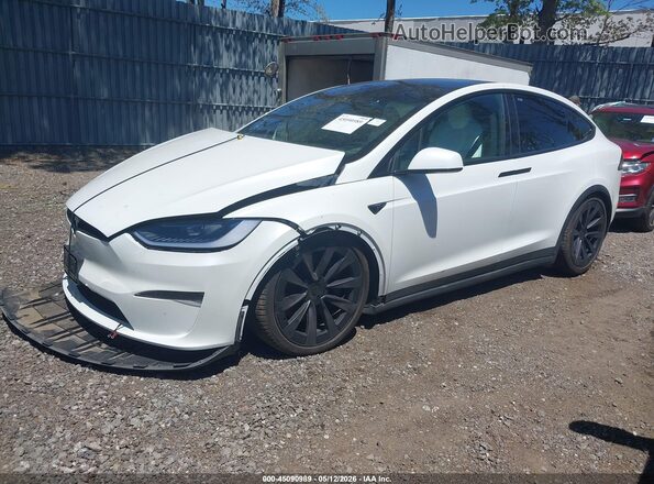 7SAXCAE58SF471286 2025 TESLA MODEL X White Przód lewy