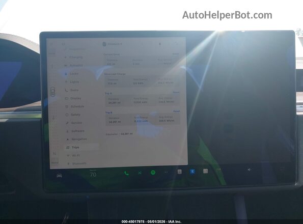 7SAXCBE52PF373142 2023 TESLA MODEL X White უკანა სავარძლების ხედი