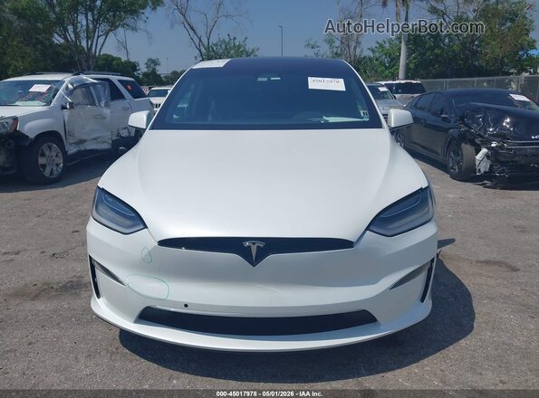 7SAXCBE52PF373142 2023 TESLA MODEL X White წინა პანელის ხედი
