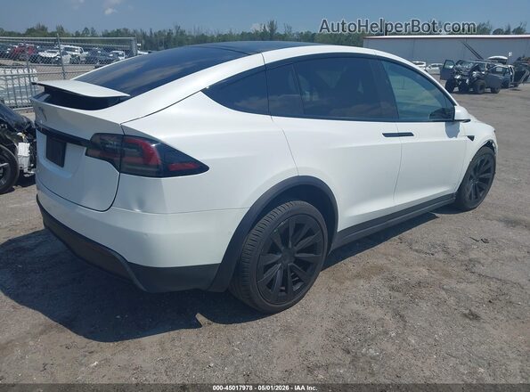 7SAXCBE52PF373142 2023 TESLA MODEL X White უკანა მარჯვენა