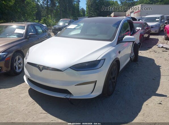 7SAXCBE54SF466950 2025 TESLA MODEL X White Передня ліва чверть
