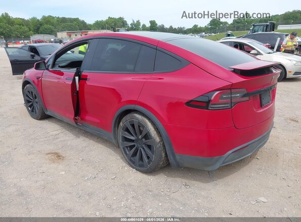 7SAXCBE55NF343159 2022 TESLA MODEL X Red Հետևի ձախ