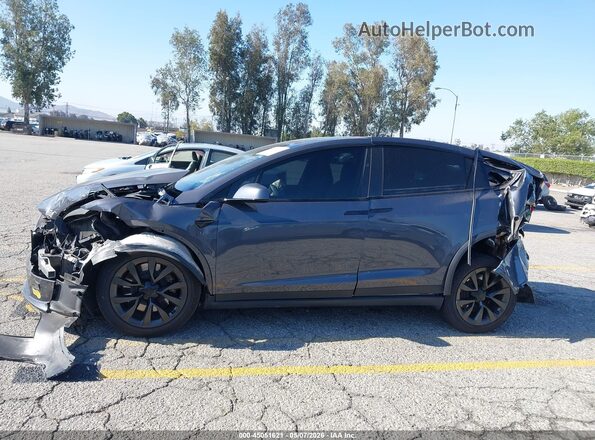 7SAXCBE56NF334115 2022 TESLA MODEL X Gray Widok wnętrza 360 stopni