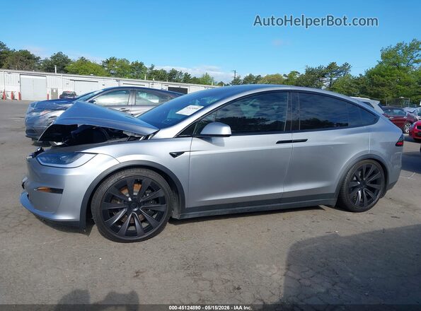 7SAXCBE58SF472167 2025 TESLA MODEL X Gray Vista interior trasera