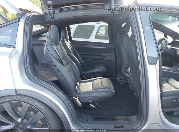 7SAXCBE58SF472167 2025 TESLA MODEL X Gray Vista de la etiqueta del VIN