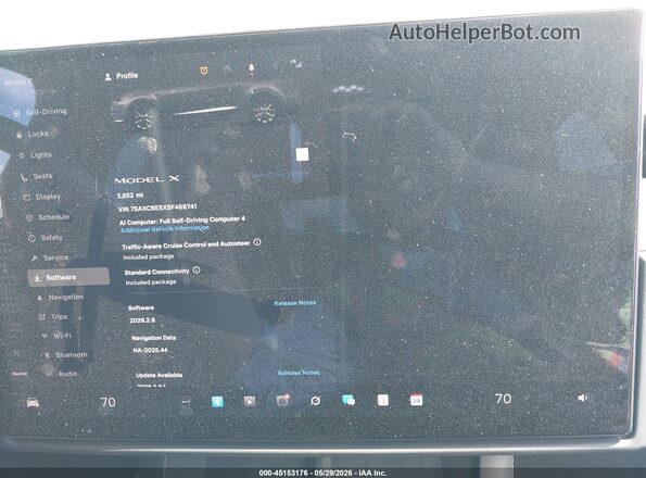 7SAXCBE5XSF469741 2025 TESLA MODEL X Silver 