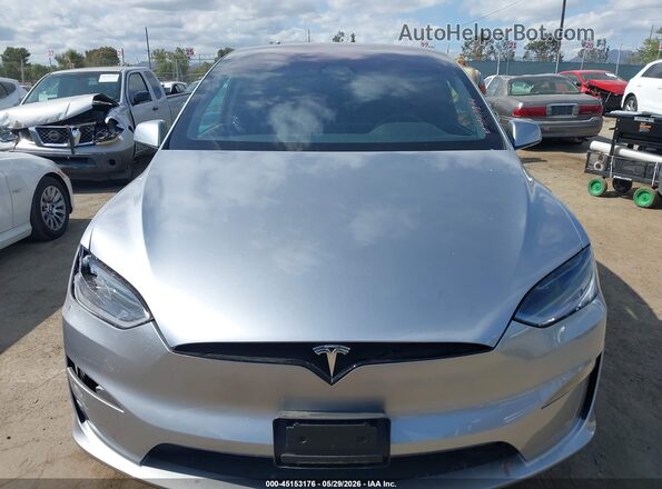 7SAXCBE5XSF469741 2025 TESLA MODEL X Silver Dashboard view