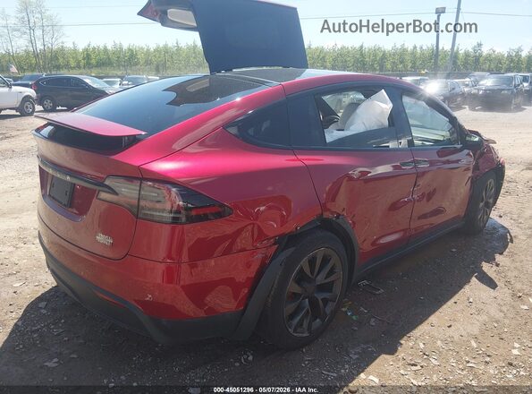 7SAXCBE60PF426137 2023 TESLA MODEL X Red Rear right