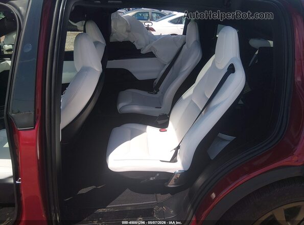 7SAXCBE60PF426137 2023 TESLA MODEL X Red VIN sticker view