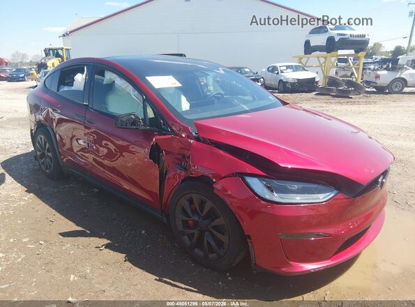 7SAXCBE60PF426137 2023 TESLA MODEL X Red Front view