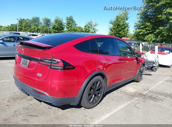 7SAXCBE62NF354659 2022 TESLA MODEL X Red Tył prawy