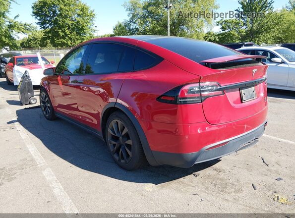 7SAXCBE62NF354659 2022 TESLA MODEL X Red Tył lewy
