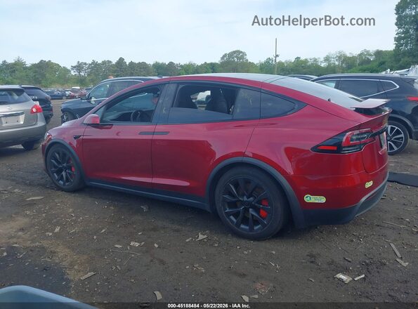 7SAXCDE50PF419062 2023 TESLA MODEL X Red Սալոնի 360 աստիճան տեսք