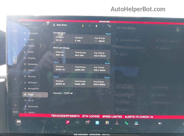 7SAXCDE51PF365674 2023 TESLA MODEL X Black Вид задніх сидінь