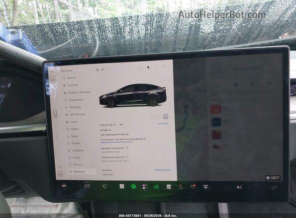7SAXCDE51PF383334 2023 TESLA MODEL X Gray 