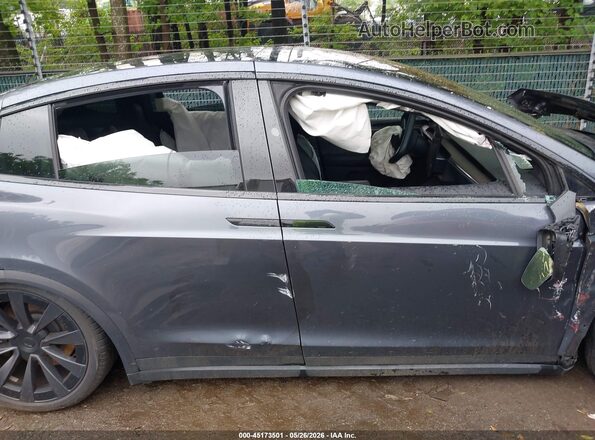 7SAXCDE51PF383334 2023 TESLA MODEL X Gray Սալոնի հետևի տեսք