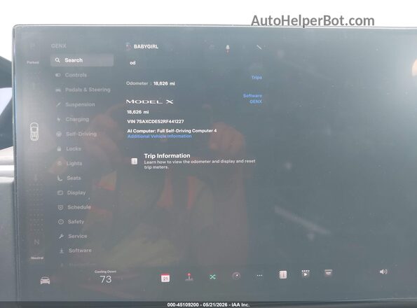 7SAXCDE52RF441227 2024 TESLA MODEL X Gray 