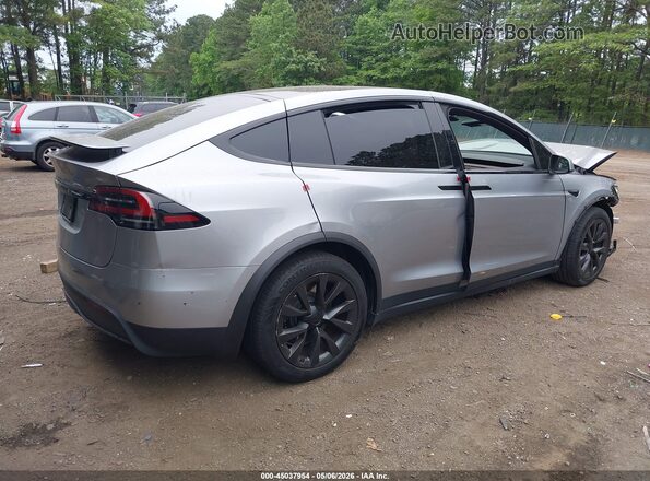 7SAXCDE54SF472338 2025 TESLA MODEL X Gray Rear right