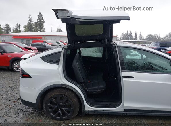 7SAXCDE55NF362743 2022 TESLA MODEL X White Vista de la etiqueta del VIN