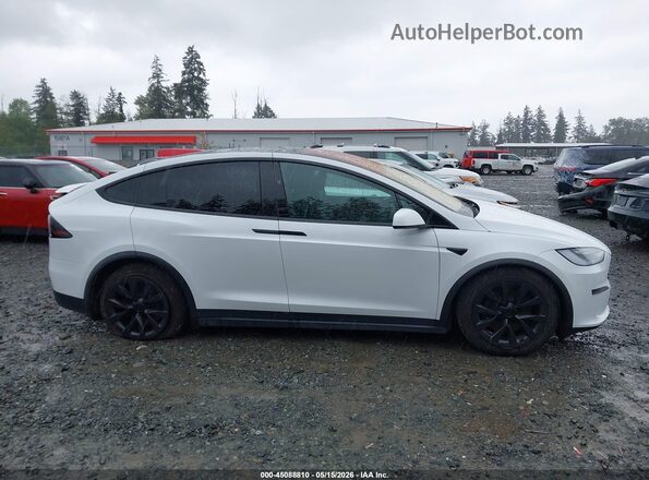 7SAXCDE55NF362743 2022 TESLA MODEL X White Vista del cuadro de instrumentos
