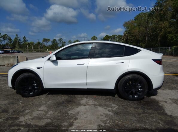 7SAYGAEE0PF706313 2023 TESLA MODEL Y White Widok wnętrza z tyłu
