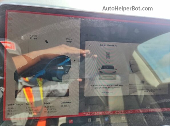 7SAYGAEE1RF074392 2024 TESLA MODEL Черный Вид щитка приборов