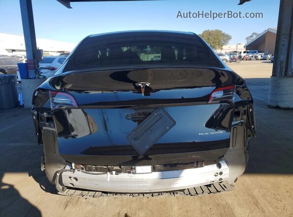7SAYGAEE1SF309721 2025 TESLA MODEL Black უკანა ხედი