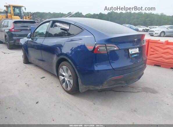 7SAYGAEE2NF426650 2022 TESLA MODEL Y Blue Հետևի ձախ