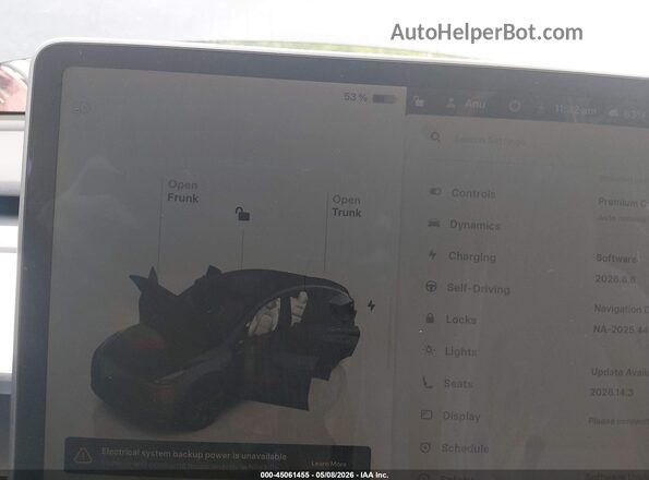 7SAYGAEE2SF216660 2025 TESLA MODEL Y Серый 
