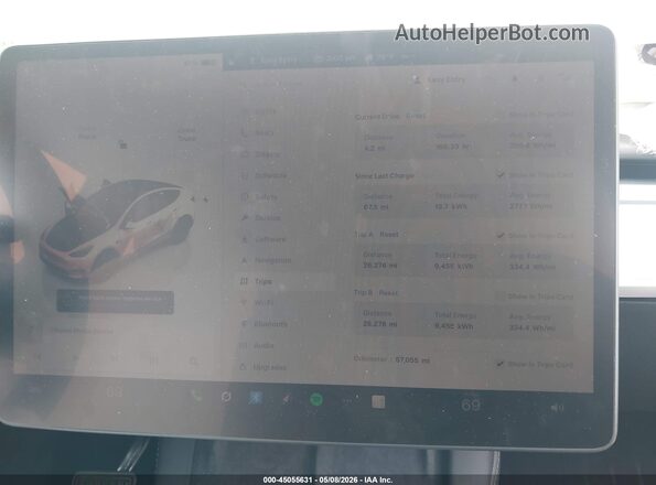 7SAYGAEE3PF896852 2023 TESLA MODEL Y Белый Вид задних сидений