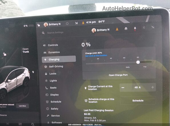 7SAYGAEE3RF163784 2024 TESLA MODEL Y Gray 